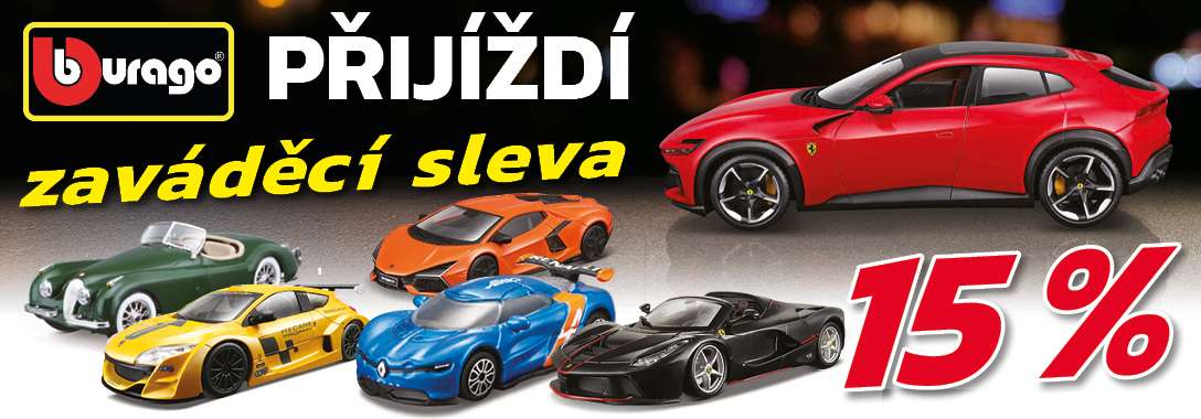 Burago zaváděcí cena 15%